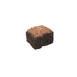 CHOCOLATE SQUARE – chocolate sponge topped with chocolate-flavored coating and strands