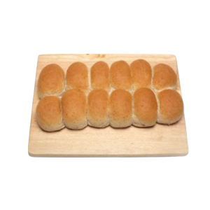 Freshly baked brown finger bridge rolls from Adkins Bakery