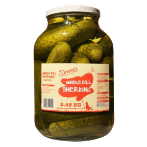 Whole Dill Pickled Gherkins 2.25kg