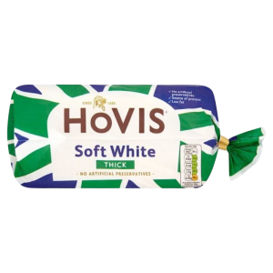 Order Bread Hovis Thick White Sliced (800g) from Mason Foods.