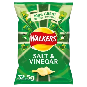 Walkers Salt and Vinegar 32x32.5kg BBE 11.4.26 (CLEARANCE)