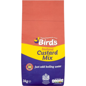 Custard Powder Instant Birds – instant custard mix in 3kg packaging