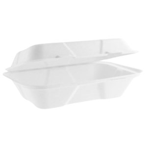 Bagasse Lunch Box White 232x155x78mm (HP3 TT10) x500