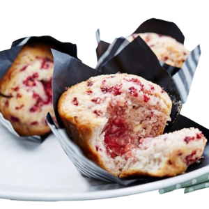 Raspberry And White Chocolate Muffins 24x125g
