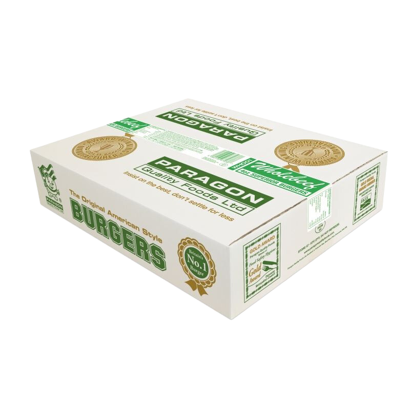 6oz Whole beef Burgers Paragon 30x170g for wholesale foodservice supply | Mason Foodservice