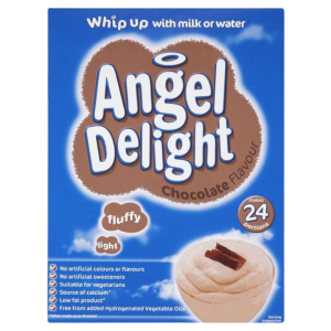 Angel Delight Chocolate – creamy chocolate-flavoured dessert mix in 600g pack