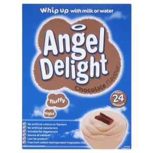 Angel Delight Chocolate – creamy chocolate-flavoured dessert mix in 600g pack