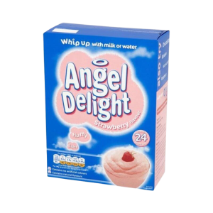 Angel Delight Strawberry – creamy strawberry-flavoured dessert mix in 600g pack