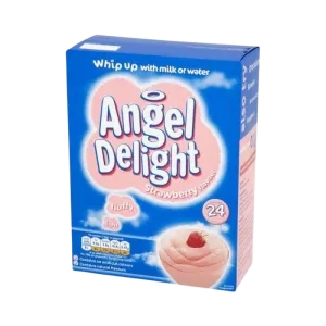 Angel Delight Strawberry – creamy strawberry-flavoured dessert mix in 600g pack