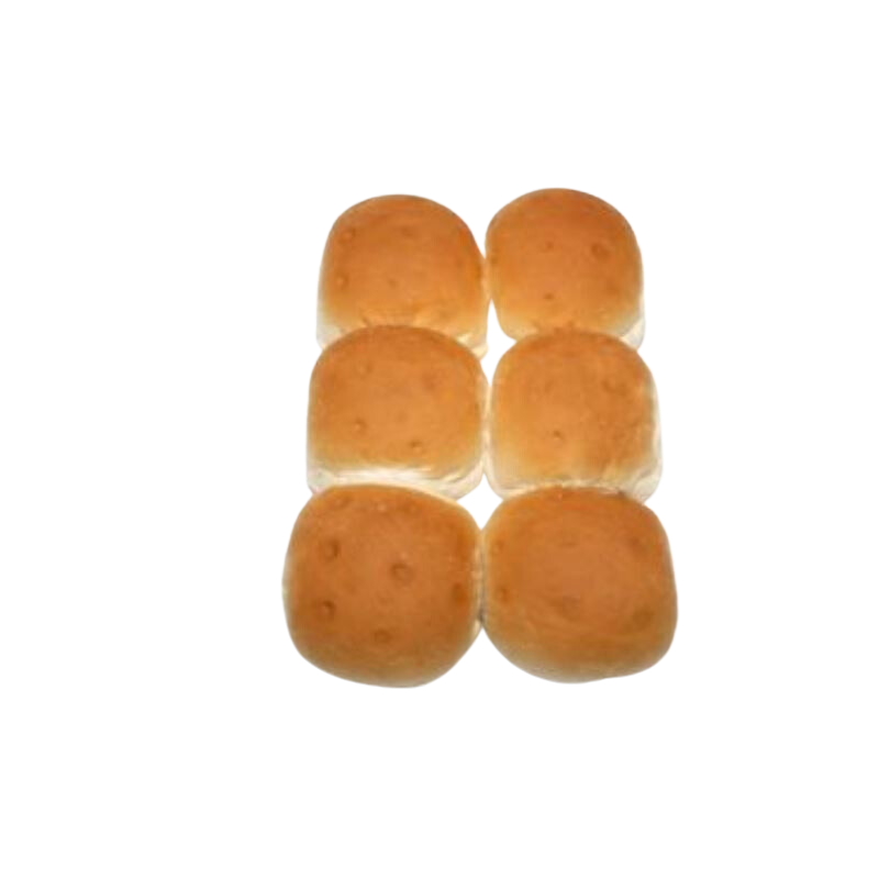 Adkins Bakery White Farmers Baps – 6 pack of large white rolls