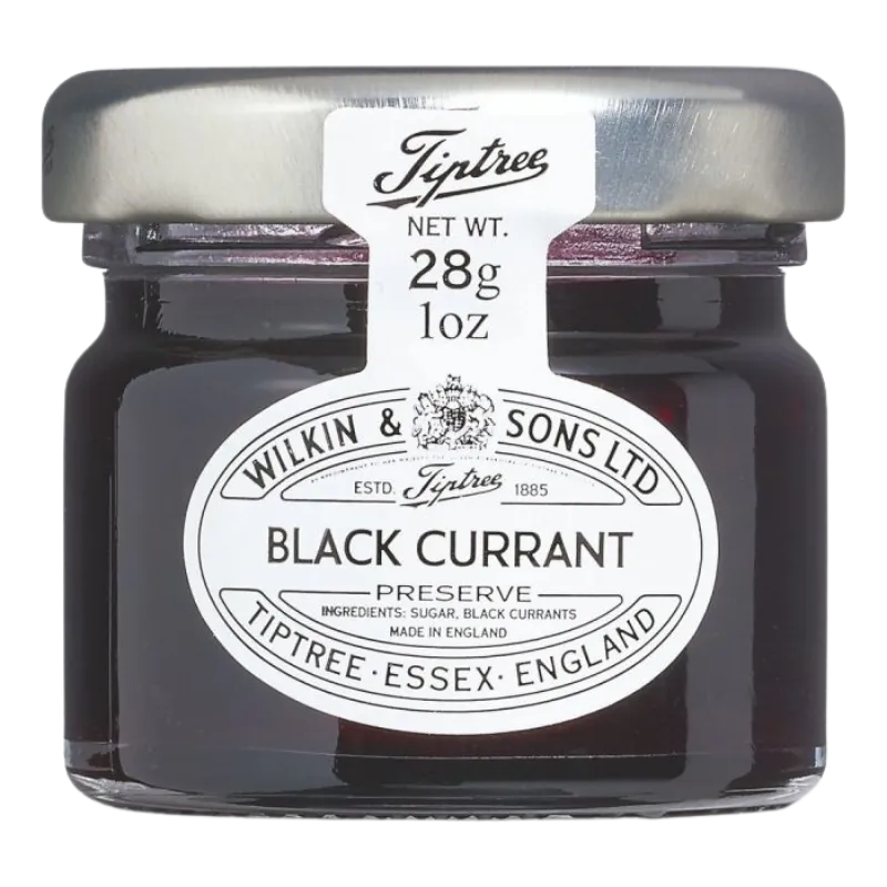 Tiptree Mini Blackcurrant Jam Jars 72x28g
