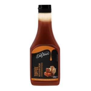 Toffee Dessert Sauce 500g – rich and creamy toffee sauce in 500g bottle